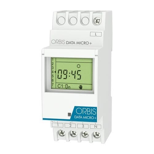 Interrupteur horaire numérique DATA MICRO+ avec la référence OB172012N de la marque ORBIS