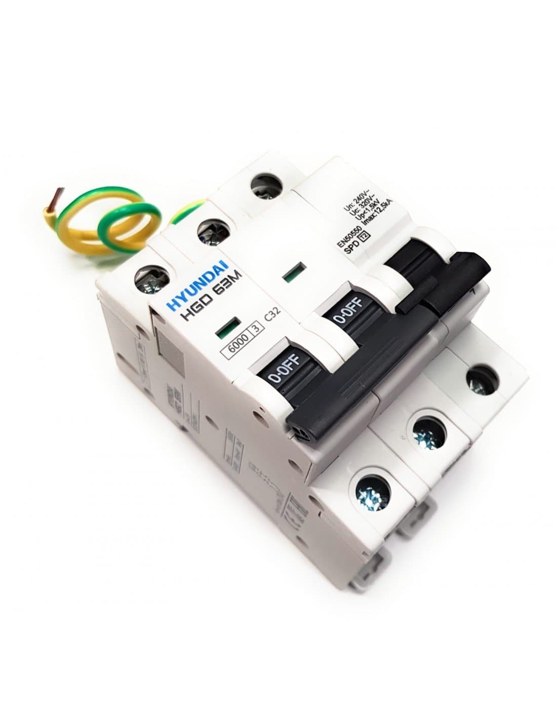 Transient and Permanent Surge Protector 2P 63A with reference ST-2P63 from the brand PROCOEL