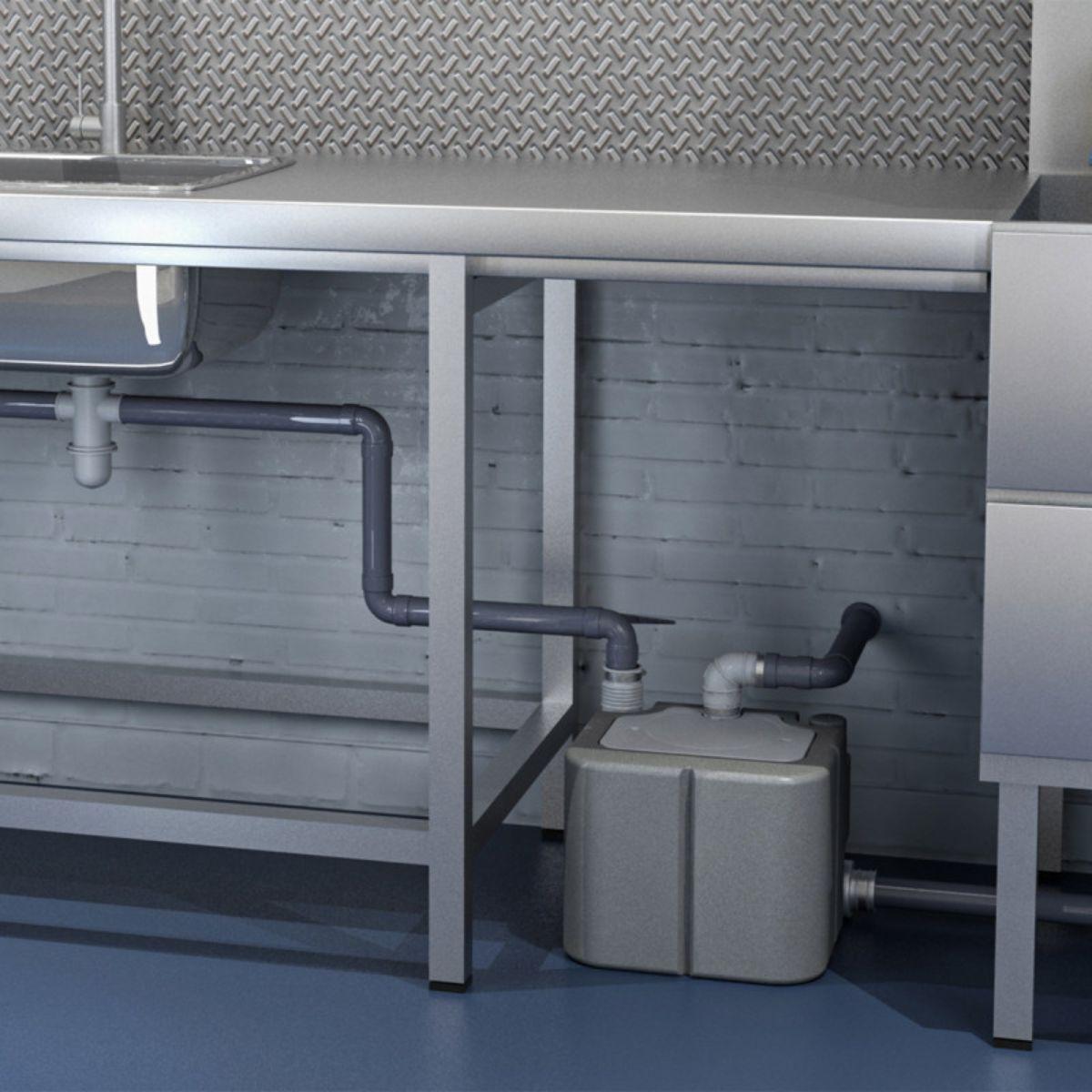 Pompe d'évacuation SFA Saniswift Pro pour usage intensif dans les buanderies avec la référence SANISWIFTPRO de la marque SFA SANITRIT