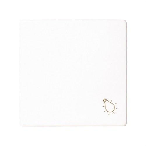 Individuele toets met lichtgravure voor drukknop wit Simon 82 met referentie 82018-30 van het merk SIMON
