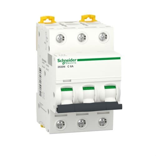 Magnetische schakelaar IK60N 3P 6A Curve C met referentie A9K17306 van het merk SCHNEIDER ELECTRIC