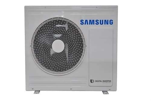 Unité extérieure bibloc aérothermie Samsung EHS TDM Plus 6,6 kW avec la référence AE066MXTPEH/EU de la marque SAMSUNG