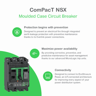 Automatische schakelaar ComPacT NSX250N 50kA AC 4P4R 250A TMD met referentie C25N4TM250 van het merk SCHNEIDER ELECTRIC
