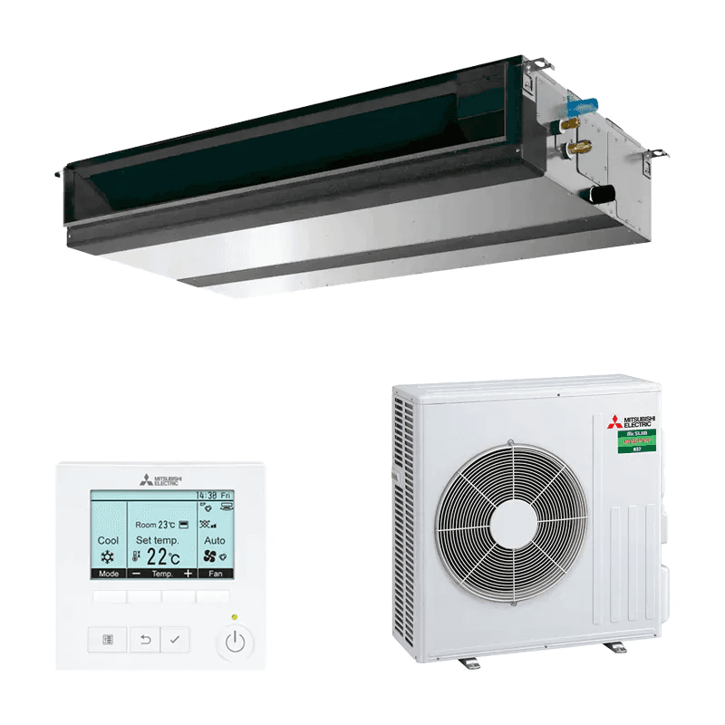 Climatiseur gainable Mitsubishi Electric MGPEZ-60VJA 6,1 kW 21000 BTU avec la référence MGPEZ-60VJA de la marque MITSUBISHI