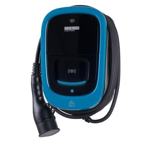 Monofasische elektrische autolader VIARIS UNI+ 7,4KW met 5 meter kabel + Ethernet met referentie OB94U120HA2 van het merk ORBIS