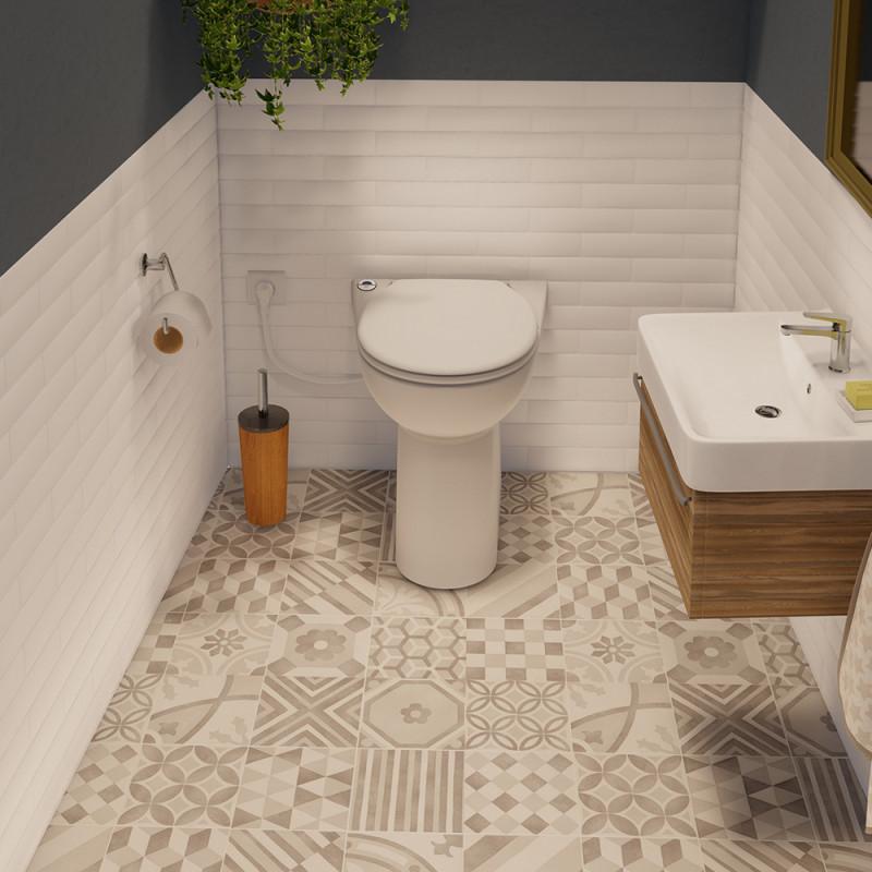 Toilette avec sanibroyeur SFA SANICOMPACT C43 avec la référence 0100804 de la marque SFA SANITRIT