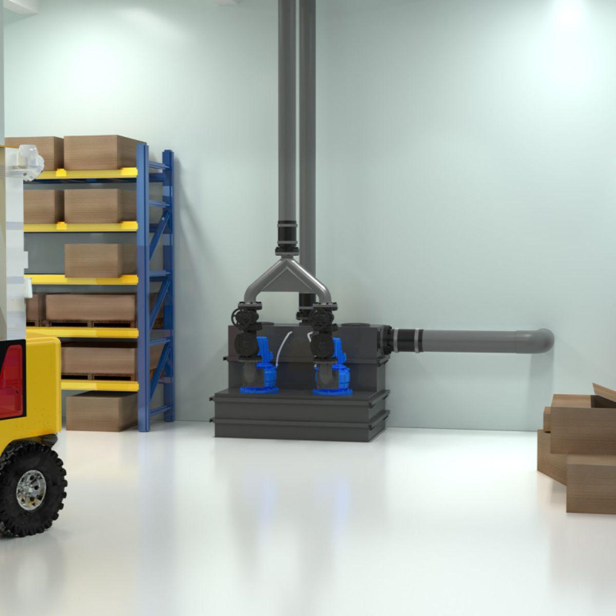 Station de pompage triphasée SFA Sanicubic 2 SC4.0 T avec la référence 04CUB2SC40T de la marque SFA SANITRIT