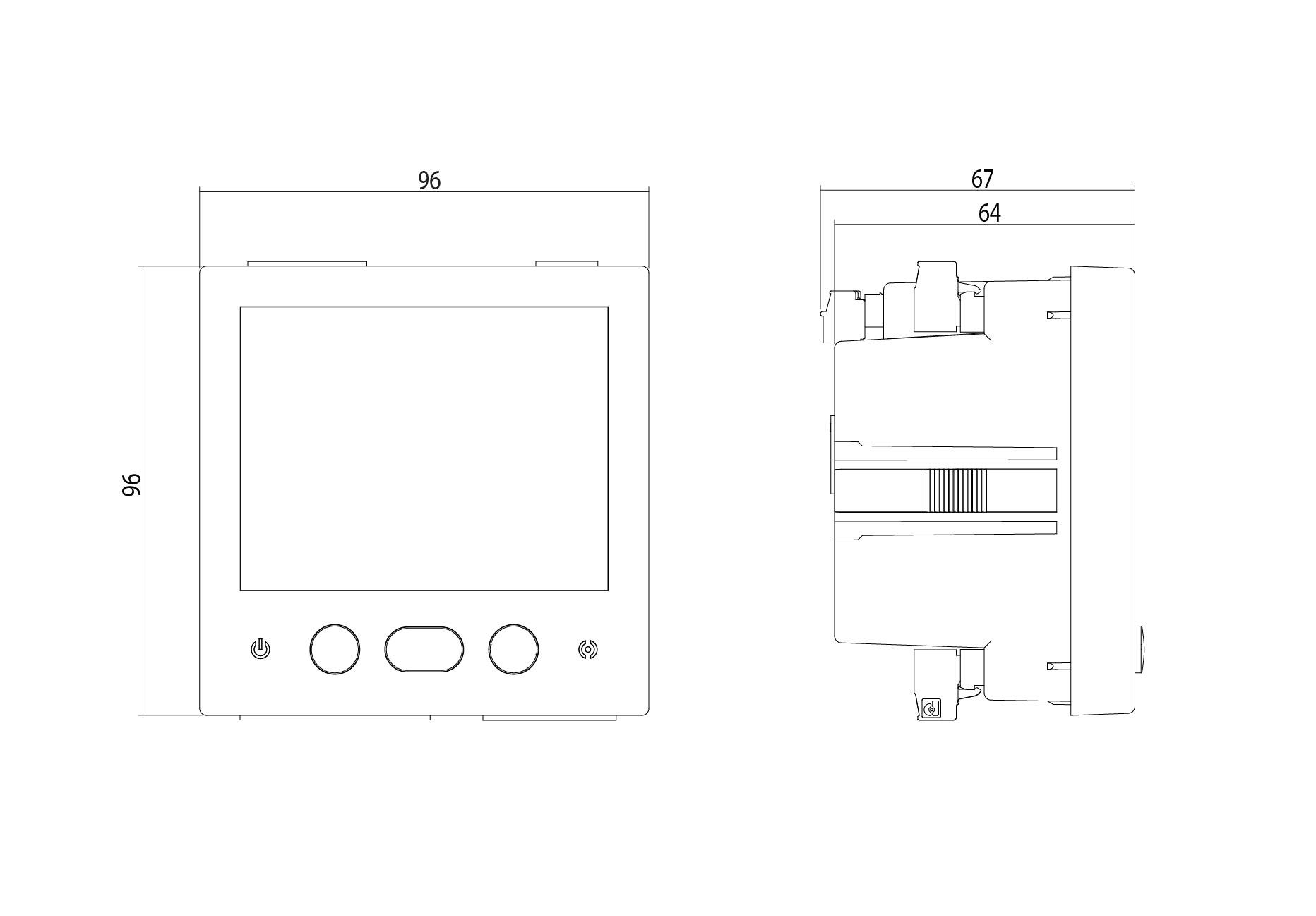 Analyseur de réseaux triphasé panneau Circutor CVM-C11-ITF-IN-485-ICT2 avec la référence M58541. de la marque CIRCUTOR