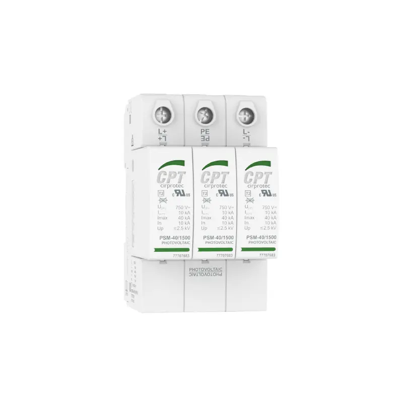 Overspanningsbeveiliging PSM3-40/1000 PV 3 modules loskoppelbaar met referentie 77707852 van het merk CIRPROTEC