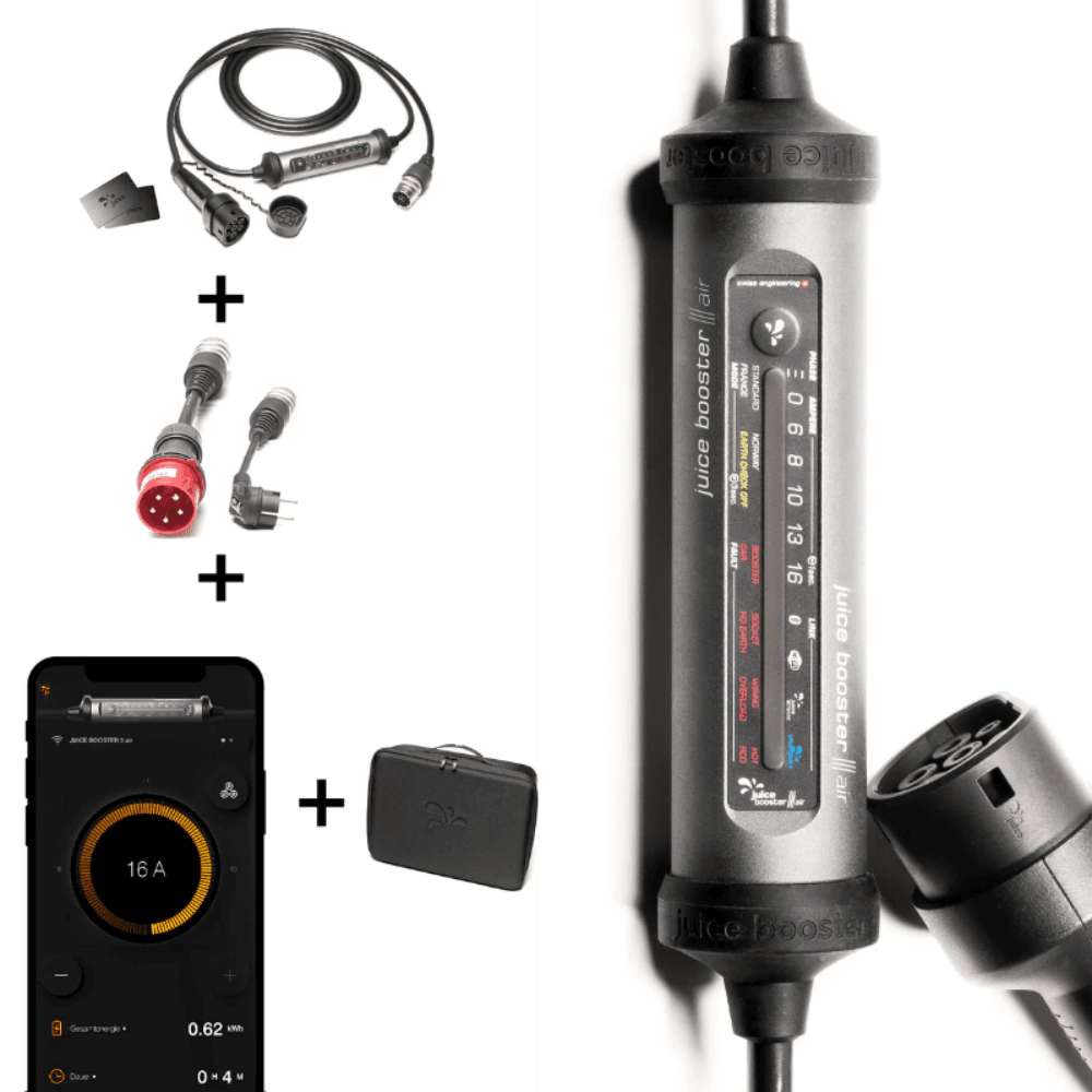 Draagbare oplader elektrische auto Juice Booster 3 air Basisset
