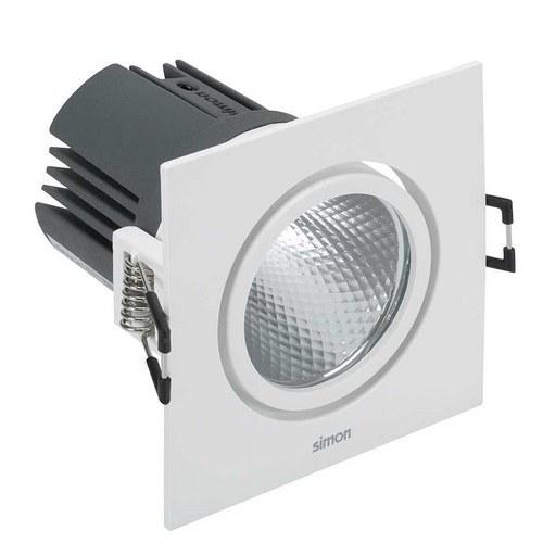 Downlight LED 703.24 ADJUSTABLE SQUARE 3000K WIDE FLOOD white with reference 70324030-483 from the brand SIMON