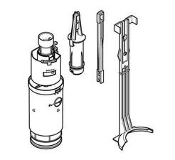Mécanisme de chasse pour réservoir encastré Geberit Delta de 12 cm avec la référence 240.501.00.1 de la marque GEBERIT