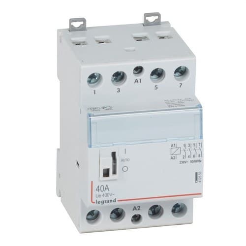 Contacteur 40A 4NO 230V avec la référence 412553 de la marque LEGRAND