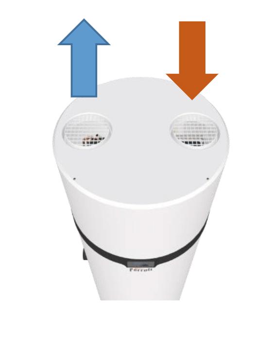 Heat Pump for DHW with WiFi Ferroli EGEA TECH LT 90 Litres with reference GAA0P8KA from the brand FERROLI