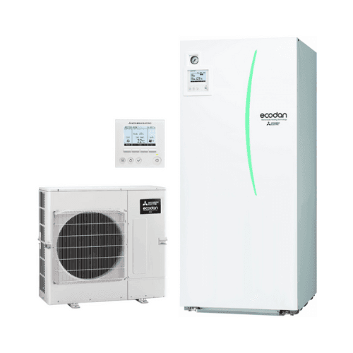Mitsubishi ECODAN ECO Inverter lucht-water warmtepomp set 4 kW 200 liter met referentie ECODANECO4-200 van het merk MITSUBISHI