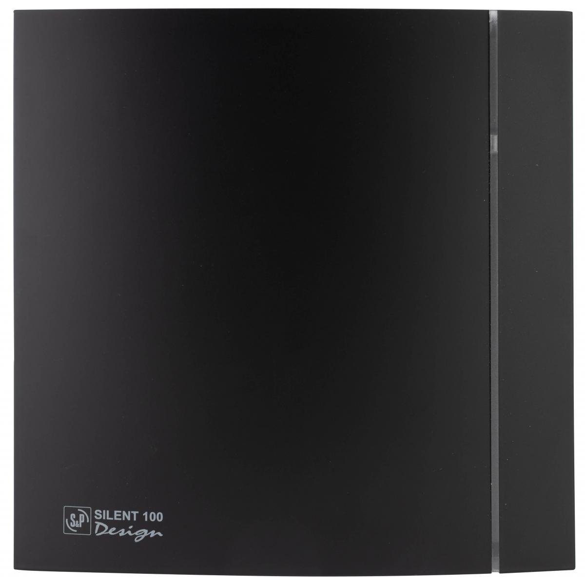 Extracteur de salle de bain SILENT-100 CZ Design 4C Noir avec la référence 5210607400 de la marque SOLER & PALAU