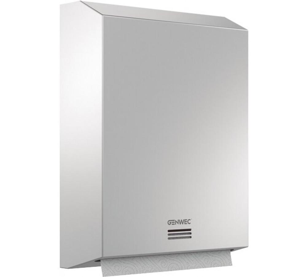 Distributeur de papier essuie-mains grand inox 304 satiné avec la référence GW03 05 04 01 de la marque GENWEC