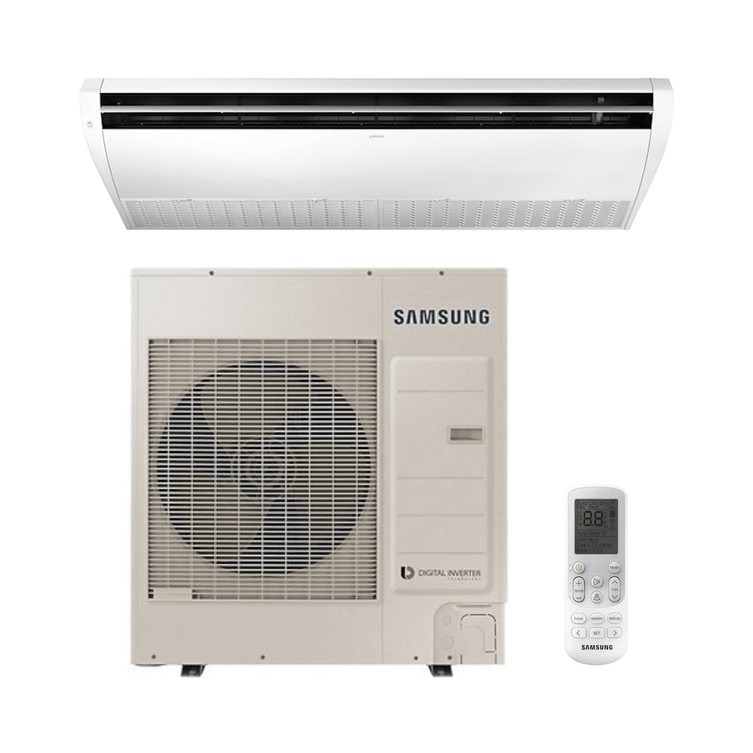 Climatiseur de plafond Samsung 12 kW 41000 BTU - Triphasé avec la référence F-CEILTF120R de la marque SAMSUNG
