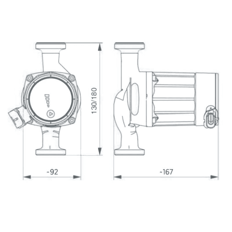 Ebara EGO W1 25/60-180 230W Circulating Pump with reference 1576000361 from the brand EBARA