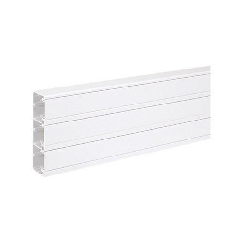 Canalisation PVC de 2m 185x55mm avec 3 compartiments pour fonctions K45 couleur blanche avec la référence TK12143/9 de la marque SIMON