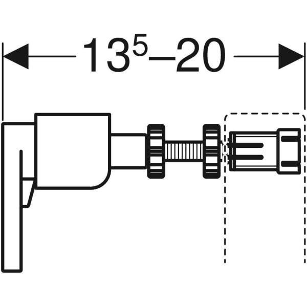 Kit de fixation murale pour montage individuel Geberit Duofix avec la référence 111.815.00.1 de la marque GEBERIT