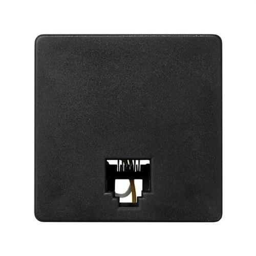 Telefoonaansluiting met 6 RJ12-contacten grafiet Simon 27 Play met referentie 27481-38 van het merk SIMON