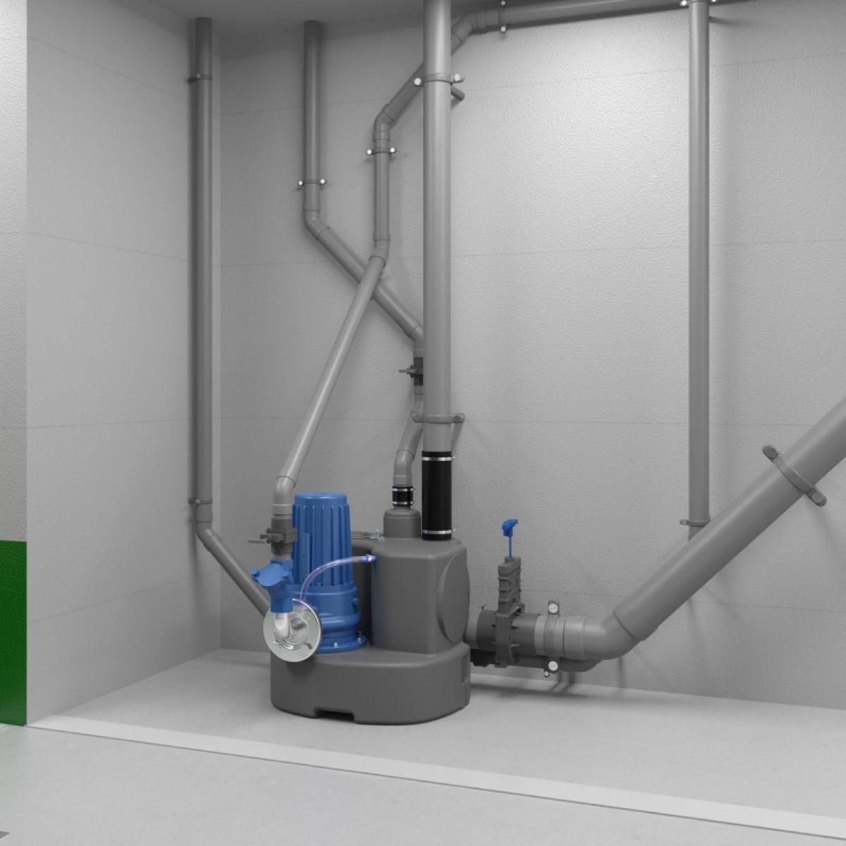 Driefasige pompenstation SFA Sanicubic 1 GR SE71.1 T met referentie 04CUB1GR11T van het merk SFA SANITRIT