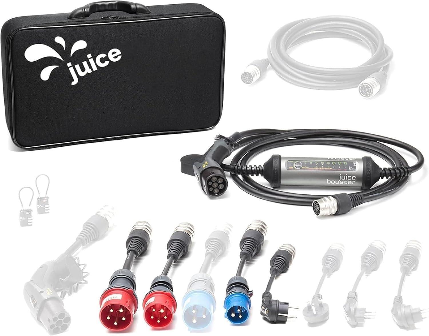 Draagbare oplader elektrische auto Juice Booster 2 Traveller Set met referentie EL-JB2G2 van het merk JUICE
