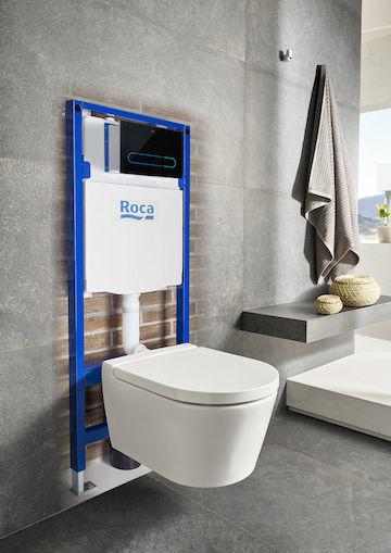 Frame met dubbele spoelbak voor hangend toilet Roca WC One met referentie A890070020 van het merk ROCA