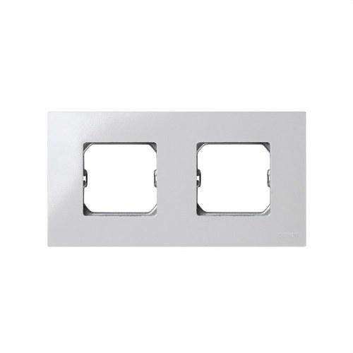 Compact frame voor 2 elementen wit met frame Simon 27 Play met referentie 2700620-030 van het merk SIMON