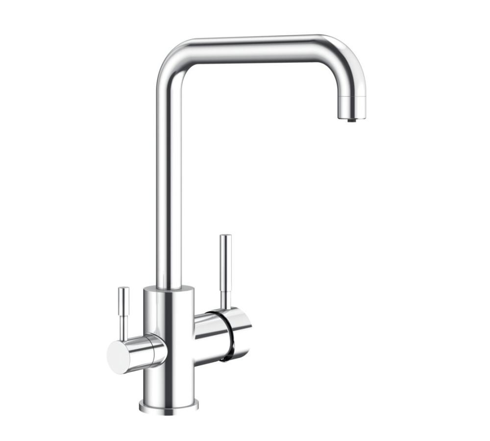 Single-lever kitchen tap with 3 ways Genebre TAU chrome with reference 65702 18 45 66 from the brand GENEBRE