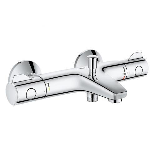 Mitigeur thermostatique douche et bain 1/2" Grohe Grohtherm 800 chrome avec la référence 34567000 de la marque GROHE