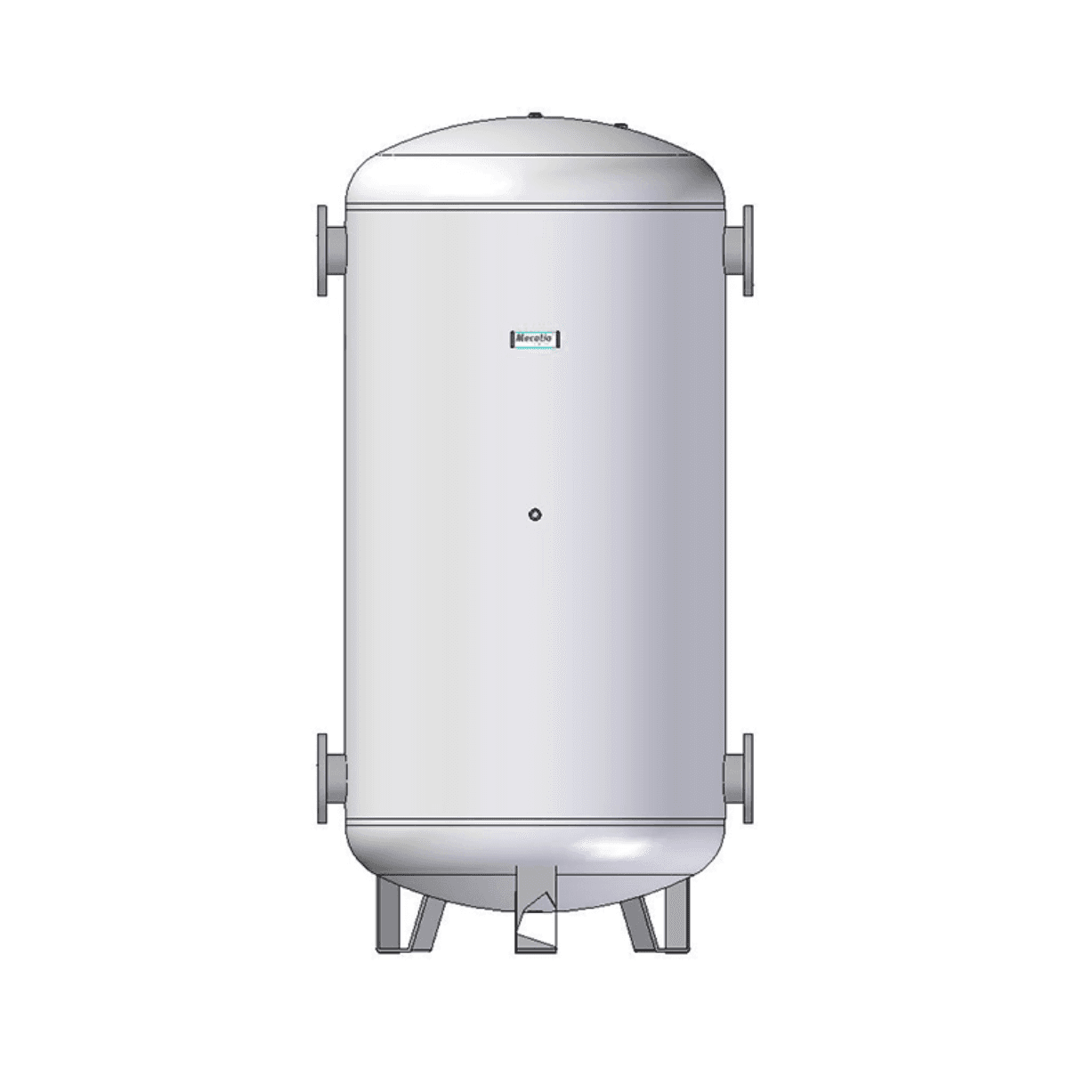 Roestvrijstalen inertiereservoir Mecalia DPI/DI van 100 liter met referentie 02704 van het merk MECALIA