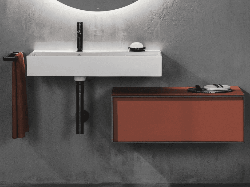 Lavabo mural asymétrique en Fineceramic® Roca Inspira 800x490mm avec la référence A32752B000 de la marque ROCA