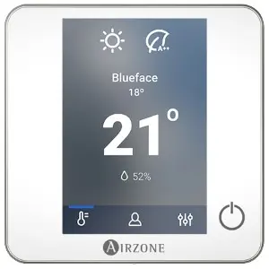 Wired Thermostat Airzone Blueface Zero White with reference AZCE6BLUEZEROCB from the brand AIRZONE