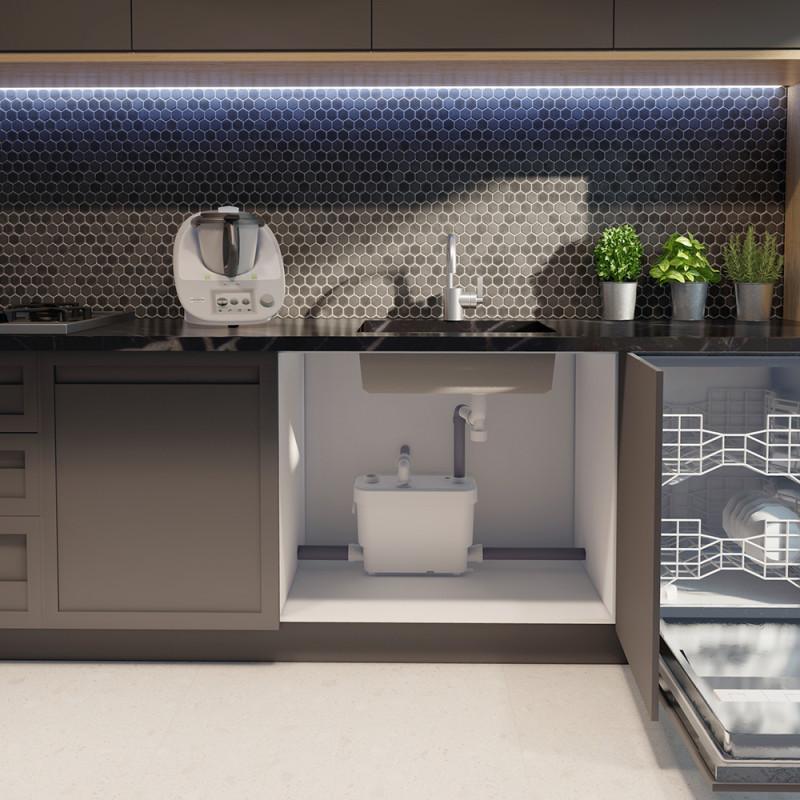 Pompe d'évacuation SFA SANISPEED pour usage intensif dans les cuisines et buanderies avec la référence 0101300 de la marque SFA SANITRIT