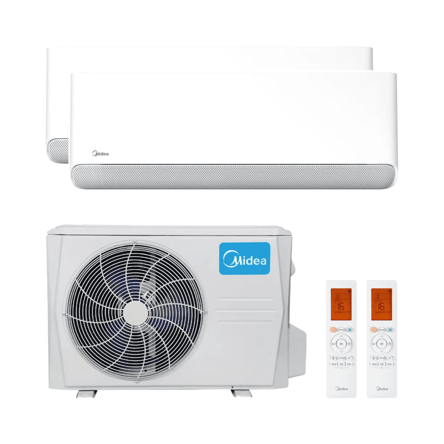 Climatiseur 2 en 1 avec wifi Midea Breezeless E 2,6 kW 9000 BTU avec la référence BREEZELESS09+09 de la marque MIDEA