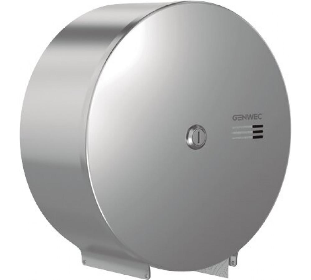 Distributeur de papier jumbo inox 304 satiné avec la référence GW03 02 04 01 de la marque GENWEC
