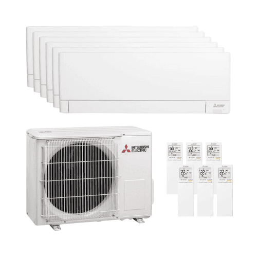 Climatiseur 6 en 1 avec wifi Mitsubishi MSZ-AY 2,5 kW 9000 BTU avec la référence MXZMSZAY-252525252525-122 de la marque MITSUBISHI
