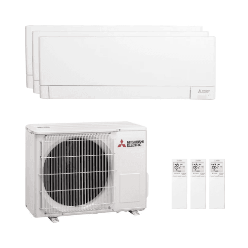 Climatiseur 3-en-1 avec wifi Mitsubishi MSZ-AY 2,5 kW (2) + 3,5 kW avec la référence MXZMSZAY-252535-68 de la marque MITSUBISHI