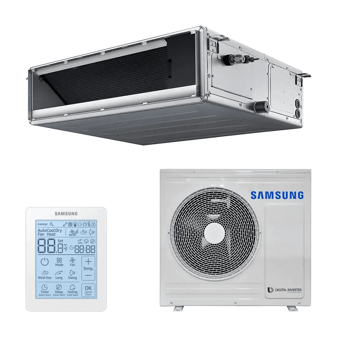 Climatiseur gainable Samsung Deluxe 10 kW 34000 BTU - Triphasé avec la référence F-AC100RXN-T de la marque SAMSUNG
